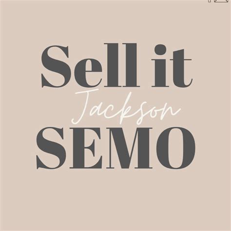 Have fun and enjoy selling your stuff. . Sell it semo